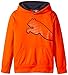 PUMA Big Boys' Wrapped Cat Hoodie, Fire Orange, 14-16 (Large)