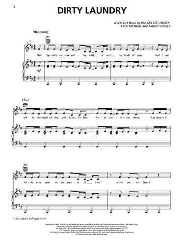 Carrie Underwood - Dirty Laundry - Sheet Music Single