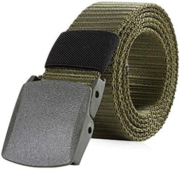 Nylon Canvas Belts for Men-Outdoor Military Tactical Style-1.38 inches Breathable Casual Plastic Buckle Web Belts