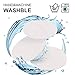 Reusable Cotton Pads Face Makeup Remover Pads 18 Packs-Washable Organic Bamboo Cotton Rounds, Toner Pads, Face Wipes Super Soft With Laundry, Travel Bag, Zero Waste Eco-Friendly (White)