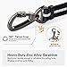 8-10FT Dog Leash for Large Dog Heavy Duty, with Detachable Short Dog Leash- Padded Traffic Leash with Shock Absorbed Spring for Extra Control, Bungee No Pull Reflective Dog Leash for Large Breed Dog