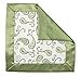 SwaddleDesigns Baby Lovie, Small Security Blanket, Paisley with Satin Trim, Kiwi