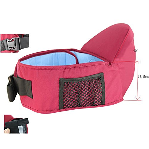 Baby Carrier Waist Stool Walkers Baby Sling Hold Waist Belt Backpack Hipseat Belt Kids Infant Hip Seat (Wine, 1PC)