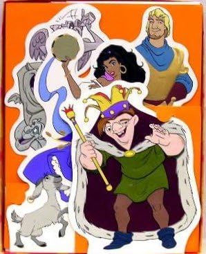 Amazon Com Disney Hunchback Of Notre Dame Large Character Greeting Cards Envelopes 10 1 2 Tall Office Products