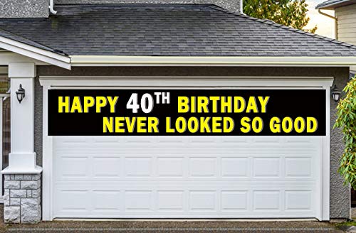 Colormoon-Large-40th-Birthday-Banner-40th-Birthday-Party-Supplies-Decorations-40th-Birthday-Sign-Never-Looked-So-Good-98-x-15-feet