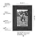 Americanflat 4x6 Charcoal Black Distressed Wood Frame - Made to Display 4x6 Photo - Ready to Hang - Ready to Stand - Built-in Easel