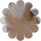 Andelaisi Boho Pearl Choker Necklace Gold Pearl Necklace Choker Vintage Pearl Chain Necklace Minimalist Satellite Ball Chain Necklace Jewelry for Women