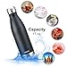 vanpo Vacuum Insulated Water Bottle Double Wall Stainless Steel Cola Shape Bottle 17OZ Keeps Drinks Cold for 12 hours & Hot for 8 hours,NO Sweating,Black
