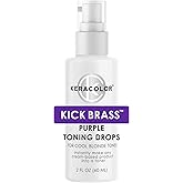 Keracolor Purple or Gold Toning Drops to Create Your Own Purple Shampoo - Mix with Any Shampoo, Conditioner or Cream Styler