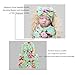 BQUBO 1 Pack Newborn Floral Receiving Blankets Newborn Baby Swaddling with Headbands or Hats Sleepsack Toddler Warm Shower Gift
