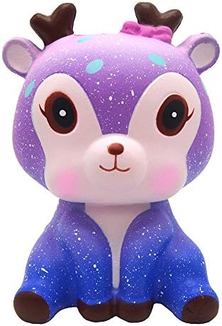 rocicaS Clearance Slow Rising Squishis Jumbo Prime Kawaii Galaxy Cute Deer Scented Squishy Funny Toy Stress Reliever