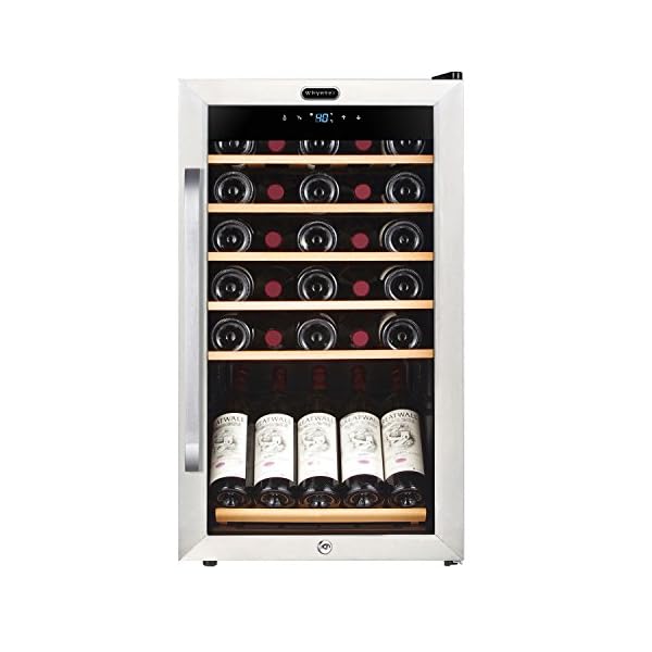 Whynter-FWC-341TS-34-Bottle-Freestanding-Wine-Refrigerator-with-Display-Shelf-and-Digital-Control-Stainless-Steel-One-Size