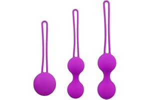 EWL ENJOY WONDERFUL LIFE Kegel Balls for Female – 3 Set Kegel Exercise Weights Exercise Kit - Purple