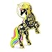 Unicorn Enamel Pin Astronaut Black Unicorn in a Space Suit Colorful Lapel Pin