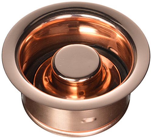 Jaclo 2821-PCU Disposal Flange with Stopper, Polished Copper, Polished Copper