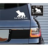 Printbeat Baby bear on Board Vinyl Decals Stickers for Cars, Vans, Trucks, and laptops (White3.7x5.4)