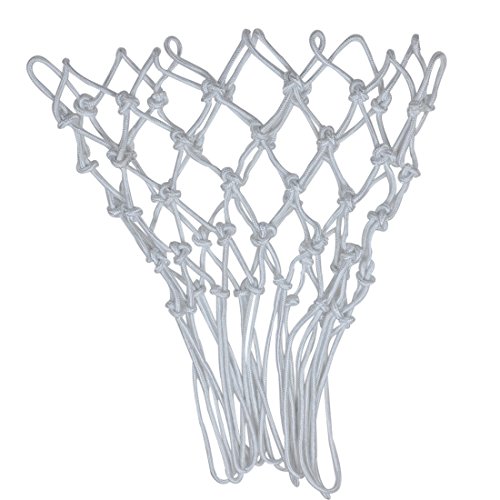 Esther Beauty Heavy Duty Basketball Net Professional All-Weather Outdoor&Indoor 12 Loops Net (White)
