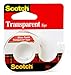 Scotch® Transparent Tape , 0.5 in x 450 in (12.7 mm x 11.4 m)
