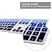 Allinside Ombre Blue Keyboard Cover for iMac Wired USB Keyboard A1243 MB110LL/B