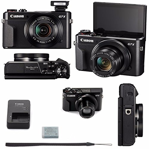 Canon PowerShot G7X Mark II Digital Camera with Corel Software and 64GB Bundle - Canon