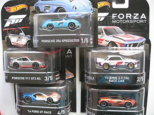 Hot Wheels 2018 Forza Motorsports - Full Set of 5