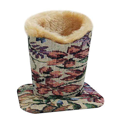 Merssavo Eyeglass Holder,Fabric Glasses Stand Case, Plush Lined Protective Eyeglasses Case for Desks or Nightstands, 2