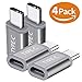 USB Type C Adapter,YouLin USB C To Micro USB Convert Connector Fast Charger for Samsung Galaxy S9 S8 Plus Note 8,Google Pixel 2 XL,LG V30 V20,HTC U11,Nintendo Switch(4PACK,Grey)