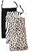 ANIMAL PRINT Eyeglasses Sunglasses Soft Cloth Felt Like Pouch Bag Case (3 Pcs)