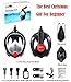 X-Lounger Full Face Snorkel Mask Upgrade Version Safer Lightest Foldable Easybreath 180° Panoramic View Double Anti-Fog Anti-Leak Gear Bag Camera Mount Base Earplugs Snorkel Set for Adult Youth