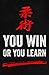 Damdekoli Win or Learn Motivational Poster for Sports (11 x 17 Inches, Black)