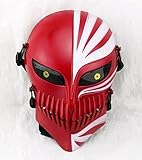 Gmasking Bleach Ichigo Kurosaki Airsoft Wire Mesh Paintball Mask Replica+Gmask Keychain