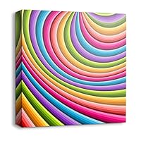 Canvas Wall Art Rainbow Canvas Prints Home Artwork Decoration for Living Room,Bedroom - 12x12 inches