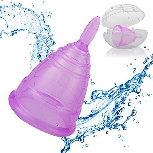 CHUDONG High Quality menstrual cup - FDA Approved Reusable period cups (small, purple)