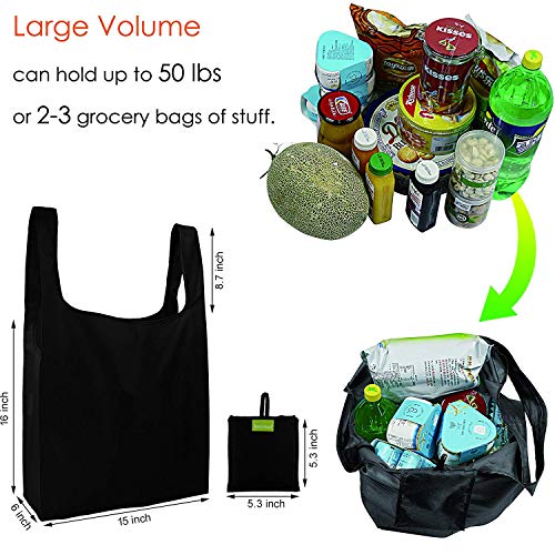 2 Reusable+Foldable+Attached+Polyester+Lightweight