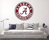 Alabama Crimson Tide Wall Decal Home Decor Art College Football NCAA Team Sticker