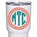 Circle Monogram Decal with Border - 20 Designs to Choose From for Tumblers, Binders, Laptops, Etc.