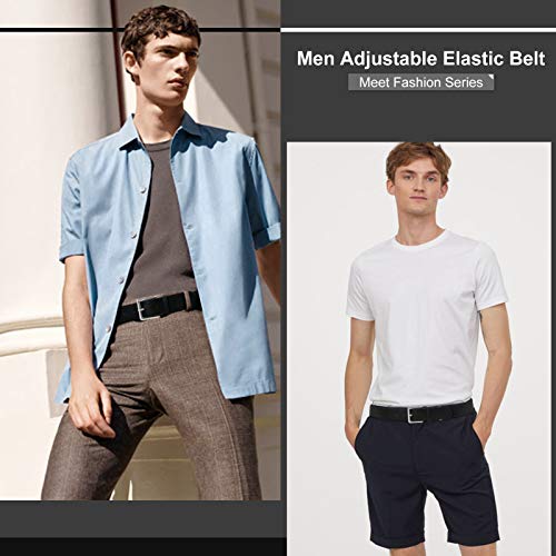 LEACOOLKEY Men Baseball Belt-Youth/Adult Baseball Belt-Baseball/Softball Uniform Men Belt Black Color(35-44 inches)