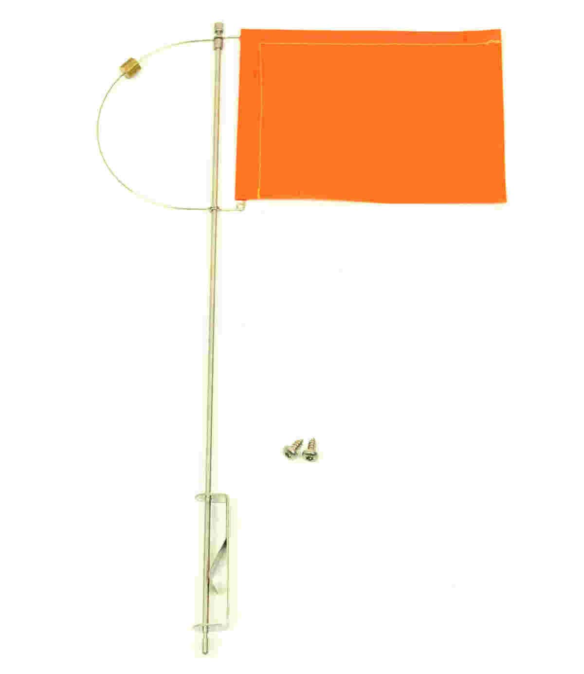 New Marine Verklicker Wind Direction Indicator with Counterweight for Sailing Boats Size 125 mm (Orange)