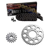 1989-2007 Honda Shadow VLX 600 VT600C O-Ring Chain and Sprocket Kit - Black