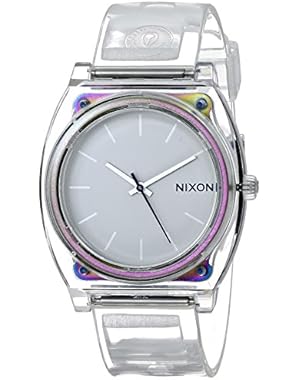 Men's 'Time Teller P Translucent' Quartz Plastic Casual Watch, Color:Clear (Model: A119-1779)