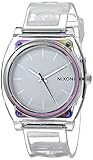 Nixon Men's 'Time Teller P Translucent' Quartz Plastic Casual Watch, Color:Clear (Model: A119-1779)