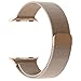 Apple Watch Band, with Unique Magnet Lock, JETech 38mm Milanese Loop Stainless Steel Bracelet Strap Band for Apple Watch 38mm All Models No Buckle Needed - Rose Gold