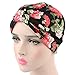 Ever Fairy Womens Floral Print Cotton Turban Chemo Sleep Cap,Turban Hat Cap Hair Wrap