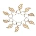 Jaciya 50pcs Gold Hair Braid Hair Pins Ring Shell Hands Leaves Star Pendant Rings Set Hair Clip Headband Hair Accessories