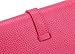 Grebago Women's Genuine Leather Long Wallet Clutch Purse Handbag Card Holder Case with Coin Zipper Pocket Orange (Gift box)