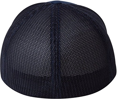 Flexfit 6-Panel Trucker Cap-One Size (Navy)