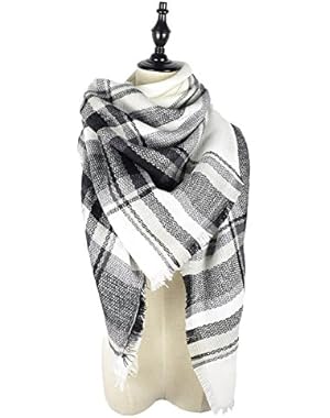 Soft Warm Tartan Plaid Scarf Shawl Cape Blanket Scarves Fashion Wrap