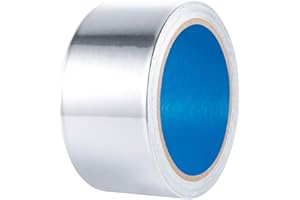 Steelsoft Extra Thick Aluminum Foil Duct Tape High Temp Heavy Duty 2 inch 13 YD Silver for Dryer Vent Hose Air Duct,HVAC Ductwork Insulation,Heat Reflective