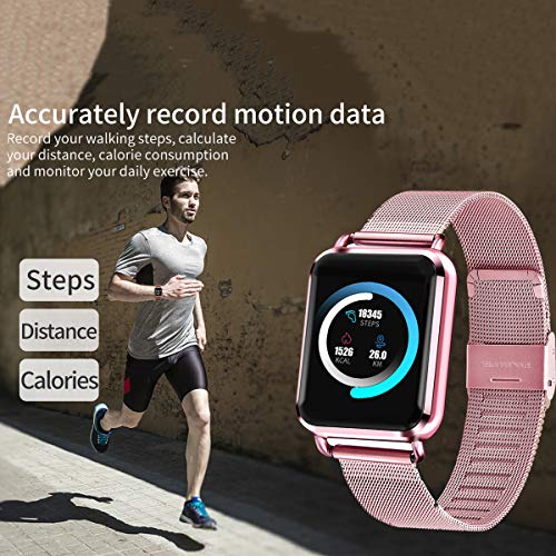 Smart Watch Color Touch Screen Pedometer Heart Rate Monitor Blood Pressure Activity Tracker Sleep Monitor Camera Bluetooth Sport Fitness Tracker - Thumbnail 4