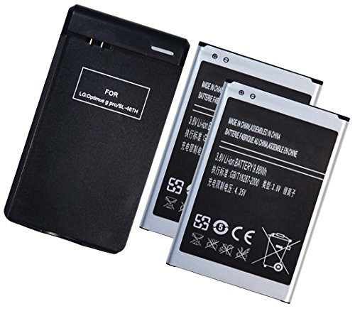 Wall/Travel Charger for LG Optimus G Pro, (AT&T E980) - External Dock BL-48TH Battery Charger AND Two (2) spare Batteries Wall/Travel Charger for LG Optimus G Pro, (AT&T E980) - External Dock BL-48TH Battery Charger AND Two (2) spare Batteries